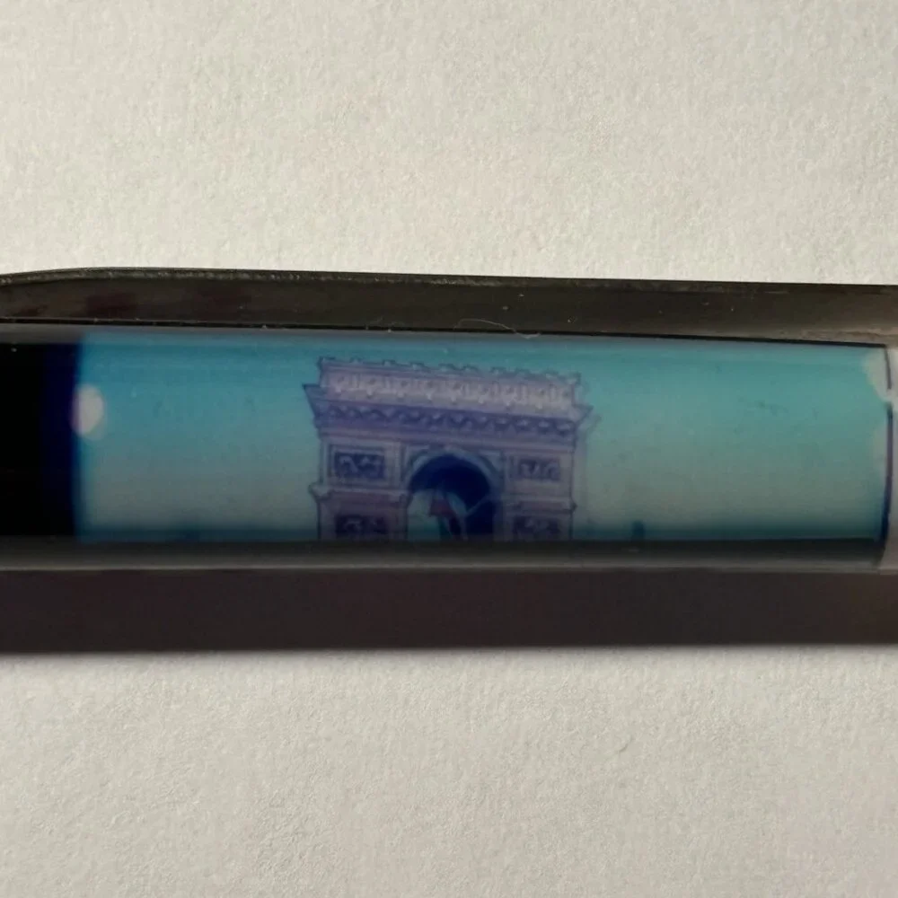 Paris France Floaty Pen Eiffel Tower Arc de Triomphe Souvenir Collect Vintage